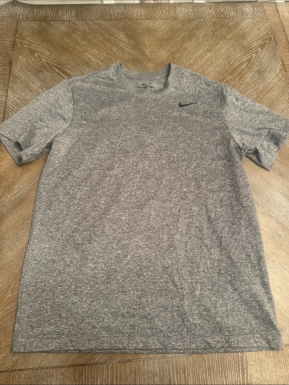 Nike Men's Heather Gray Dri-FIT Short Sleeve Tee